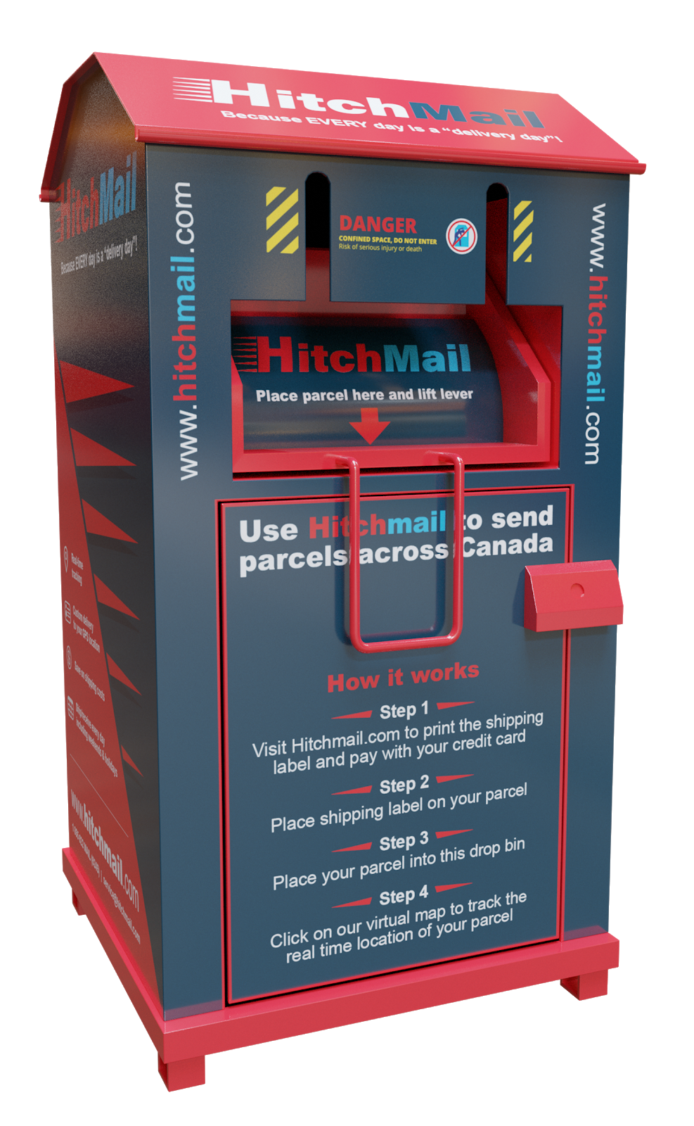 hitchmail | 90 Creek Bend Rd, Winnipeg, MB R2N 0G1, Canada | Phone: (855) 622-6245