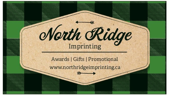 North Ridge Imprinting | 19108 Centre St Unit 2, Mount Albert, ON L0G 1M0, Canada | Phone: (705) 543-9352