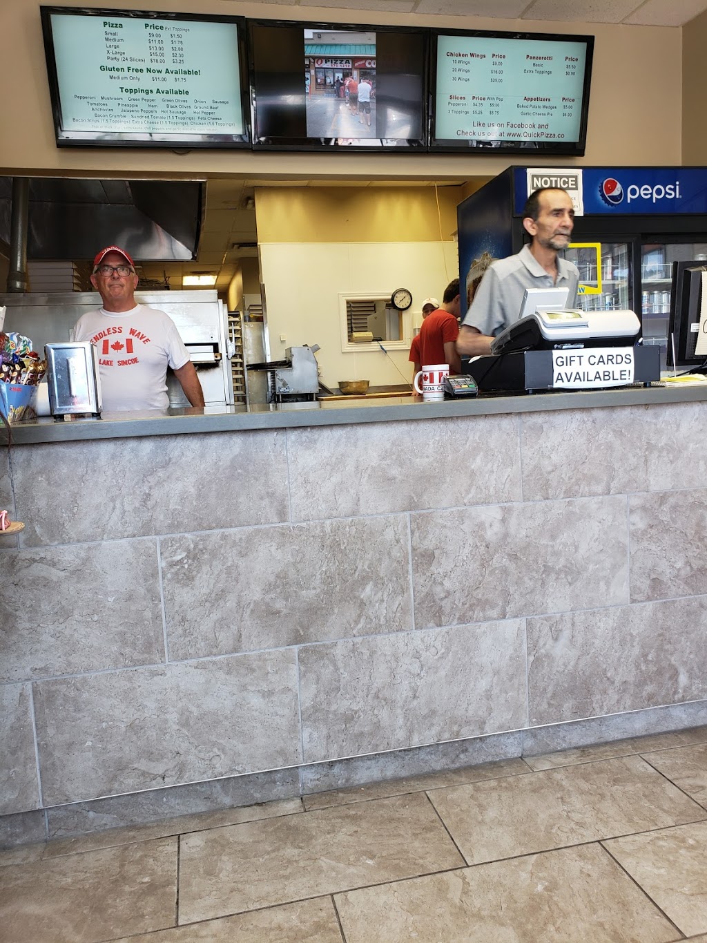 Quick Pizza | 299 The Queensway S, Keswick, ON L4P 2B4, Canada | Phone: (905) 476-1212