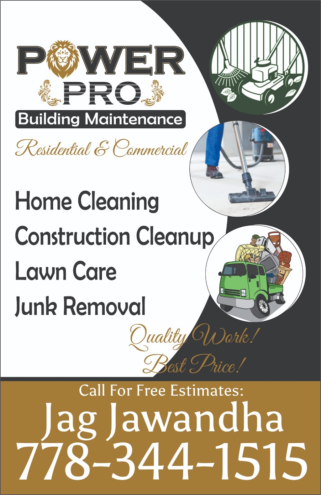 Power Pro Building Maintenance | 33030 Malahat Pl, Abbotsford, BC V2S 7B8, Canada | Phone: (778) 344-1515