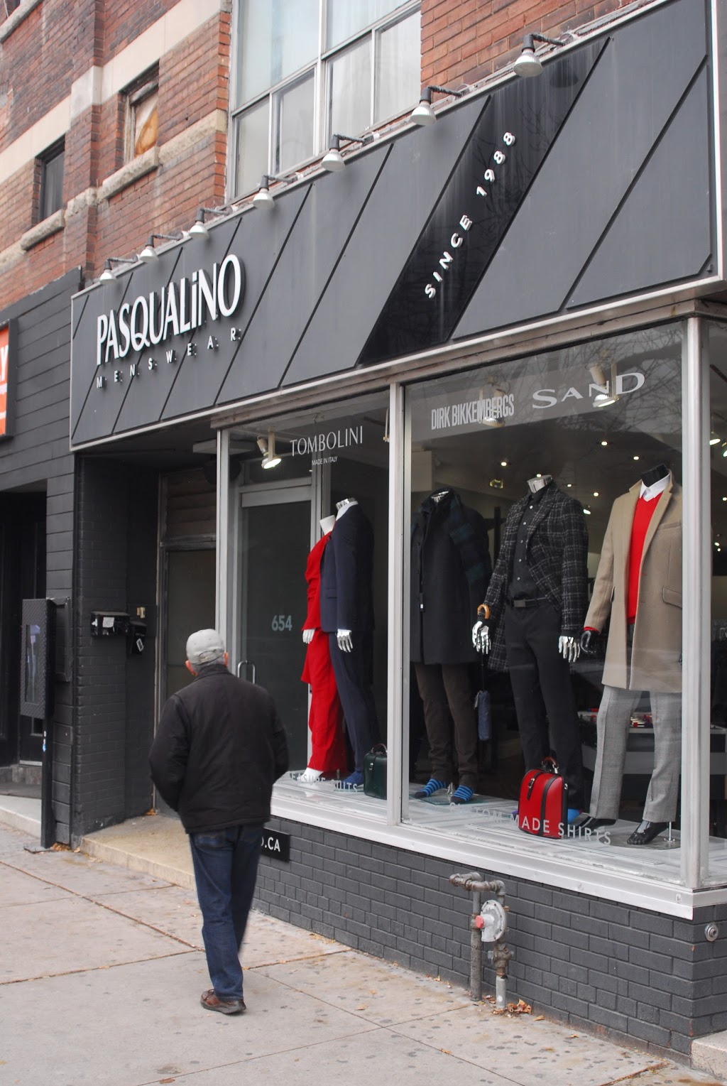 Pasqualino Menswear | 654 College St, Toronto, ON M6G 1B8, Canada | Phone: (416) 533-3923
