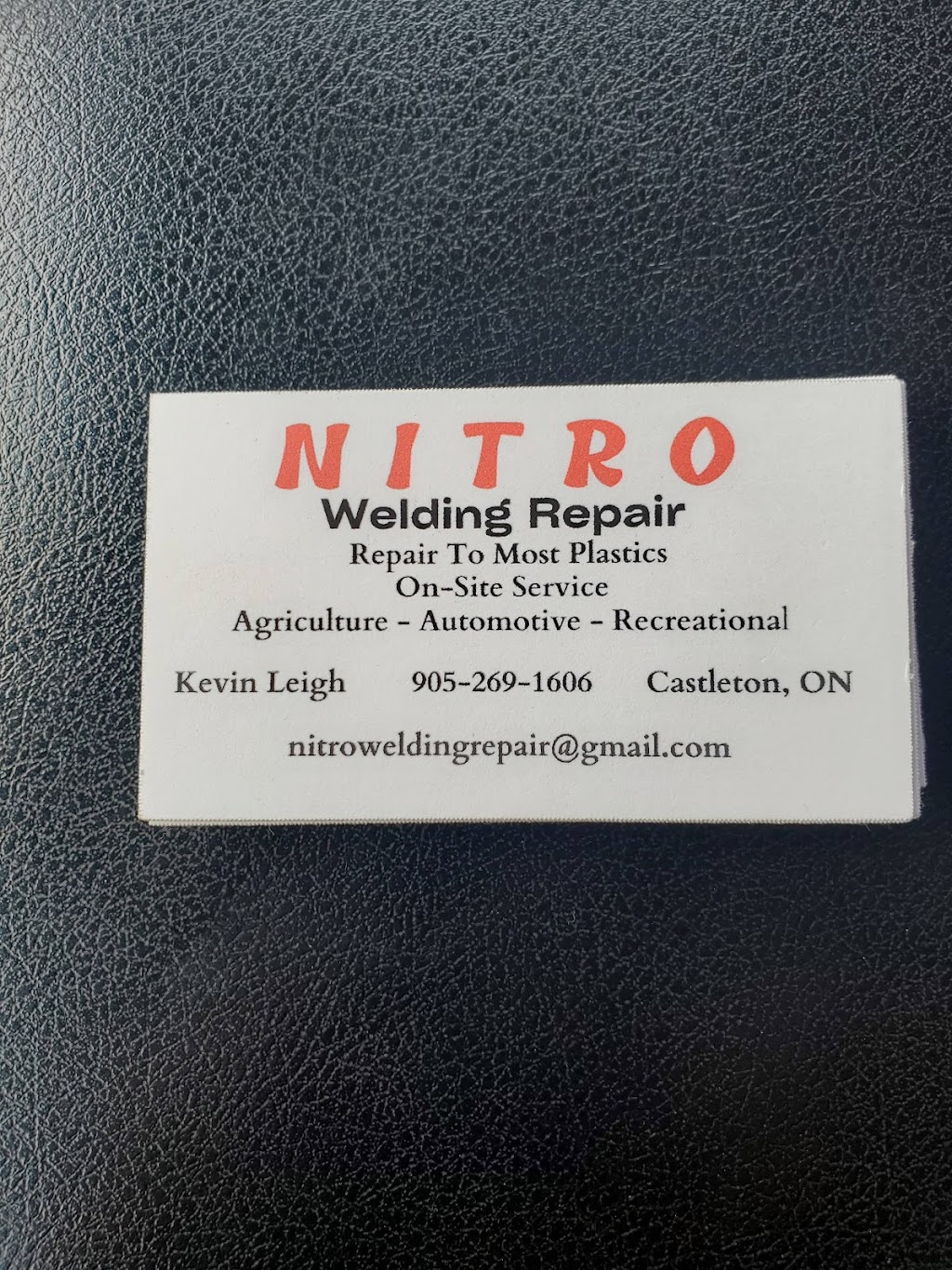 Nitro Welding Repair | 105 Mt Pleasant Rd, Castleton, ON K0K 1M0, Canada | Phone: (905) 269-1606