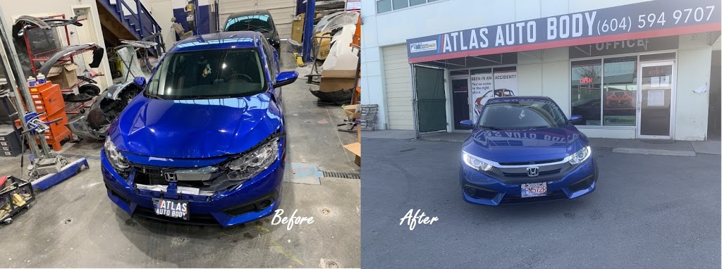 Atlas Auto Body BC | 7638 Anvil Way, Surrey, BC V3W 4H7, Canada | Phone: (604) 594-9707