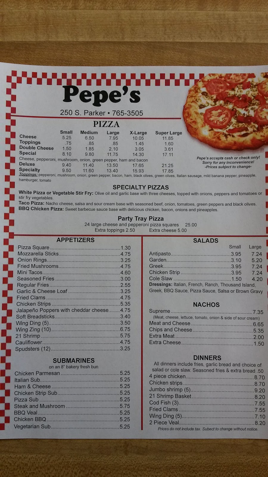Pepes Pizza | 250 S Parker St, Marine City, MI 48039, USA | Phone: (810) 765-3505