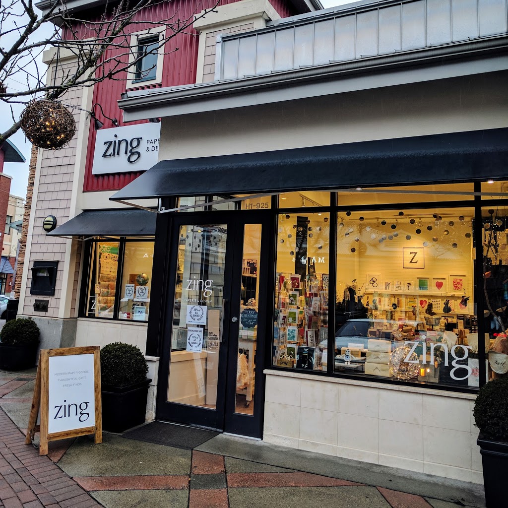 Zing Paperie & Design | 925 Main St H1, West Vancouver, BC V7T 2Z3, Canada | Phone: (604) 912-0246