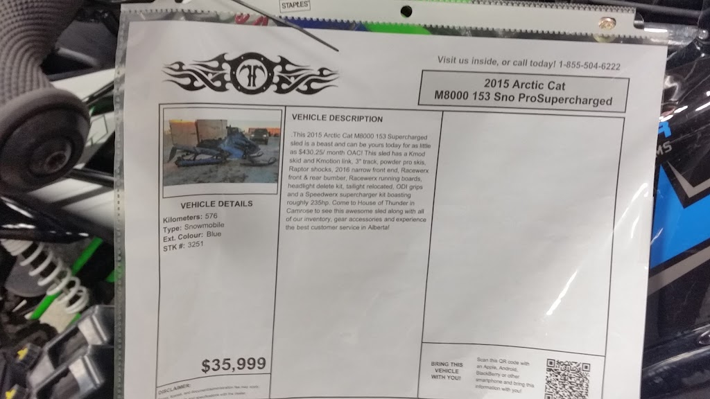 House Of Thunder | 4746 41 St, Camrose, AB T4V 0Z6, Canada | Phone: (780) 608-2000