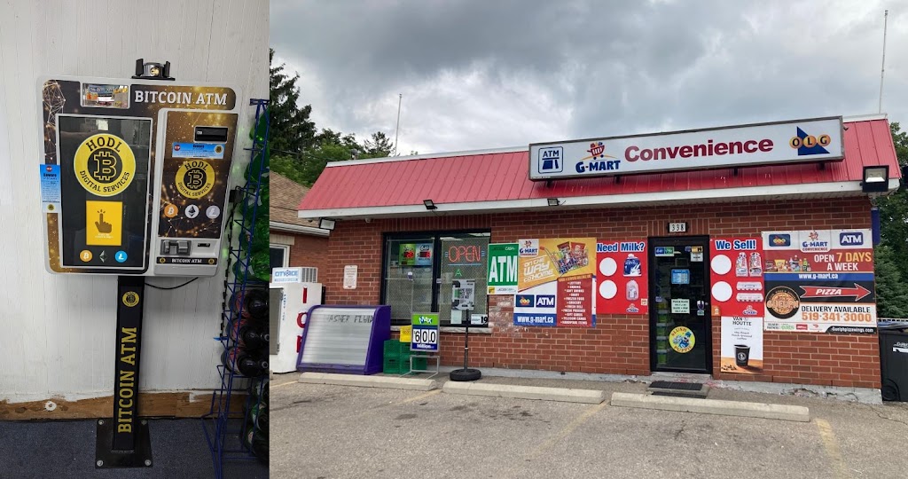 HODL Bitcoin ATM - G Mart | 338 Waterloo Ave, Guelph, ON N1H 3J8, Canada | Phone: (416) 840-5444