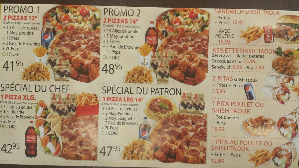 Royal Pizzeria | 7 Chemin de Lavaltrie, Lavaltrie, QC J5T 2H2, Canada | Phone: (450) 586-5454