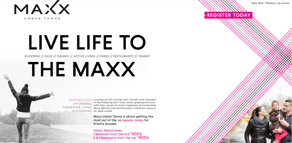 Maxx Urban Towns Pickering | 2635 William Jackson Dr, Pickering, ON L1V 2P8, Canada | Phone: (905) 286-5270