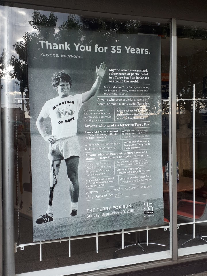 The Terry Fox Foundation | 8960 University High St #160, Burnaby, BC V5A 4Y6, Canada | Phone: (604) 464-2666