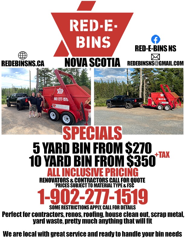 RED E BINS NS | 1115 Coldstream Rd, Coldstream, NS B0N 2J0, Canada | Phone: (902) 277-1519