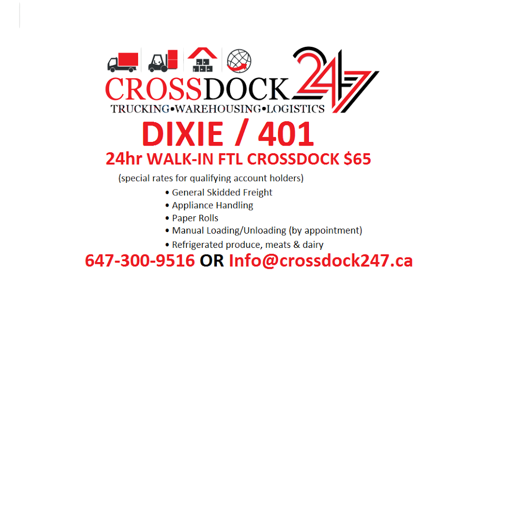 Cross dock 247 | 2180 Matheson Blvd E #2, Mississauga, ON L4W 5E1, Canada | Phone: (647) 300-9516