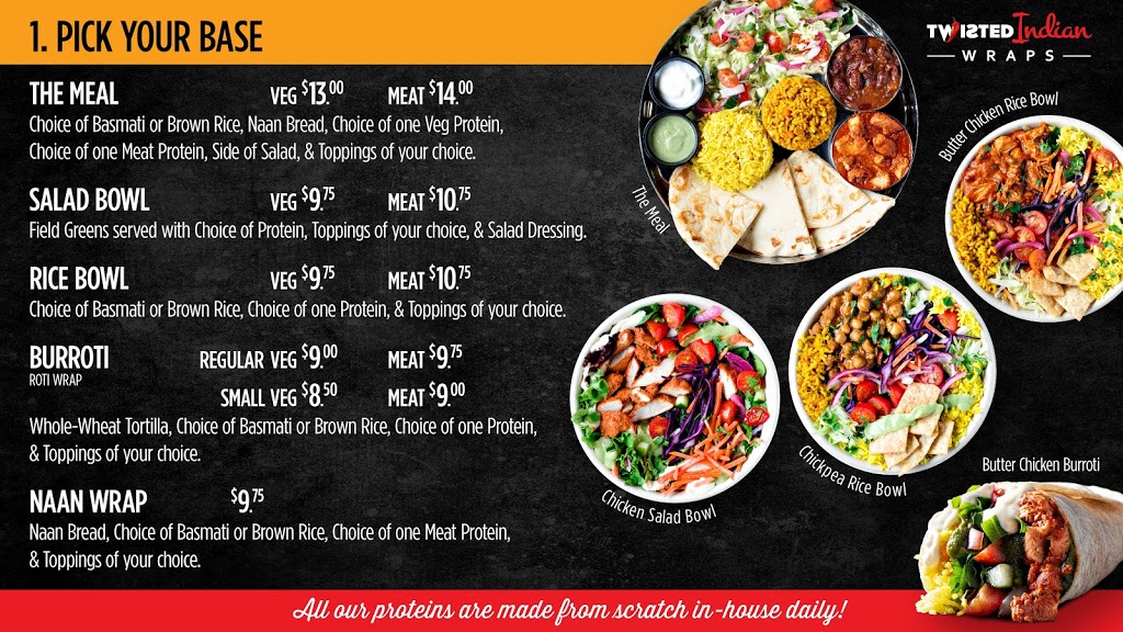 Twisted Indian Wraps - Orillia | 685 University Ave Unit 3, Orillia, ON L3V 6H2, Canada | Phone: (705) 327-2429