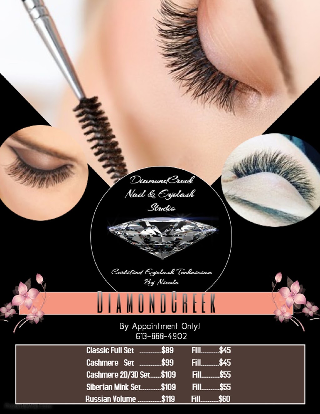 DiamondCreek Nail and Eyelash Studio | 1377 Brackenwood Crescent, Kingston, ON K7P 2W4, Canada | Phone: (613) 888-4902