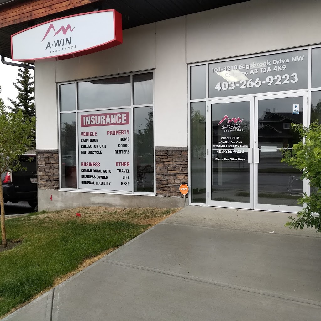 A-Win Insurance Ltd | 101-8210 Edgebrook Dr NW, Calgary, AB T3A 4K9, Canada | Phone: (403) 266-9223