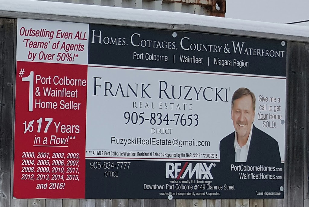 Frank A. Ruzycki - RE/MAX Real Estate Port Colborne Wainfleet | real estate agency | 149 Clarence St, Port Colborne, ON L3K 3G4, Canada | 9058347653 OR +1 905-834-7653