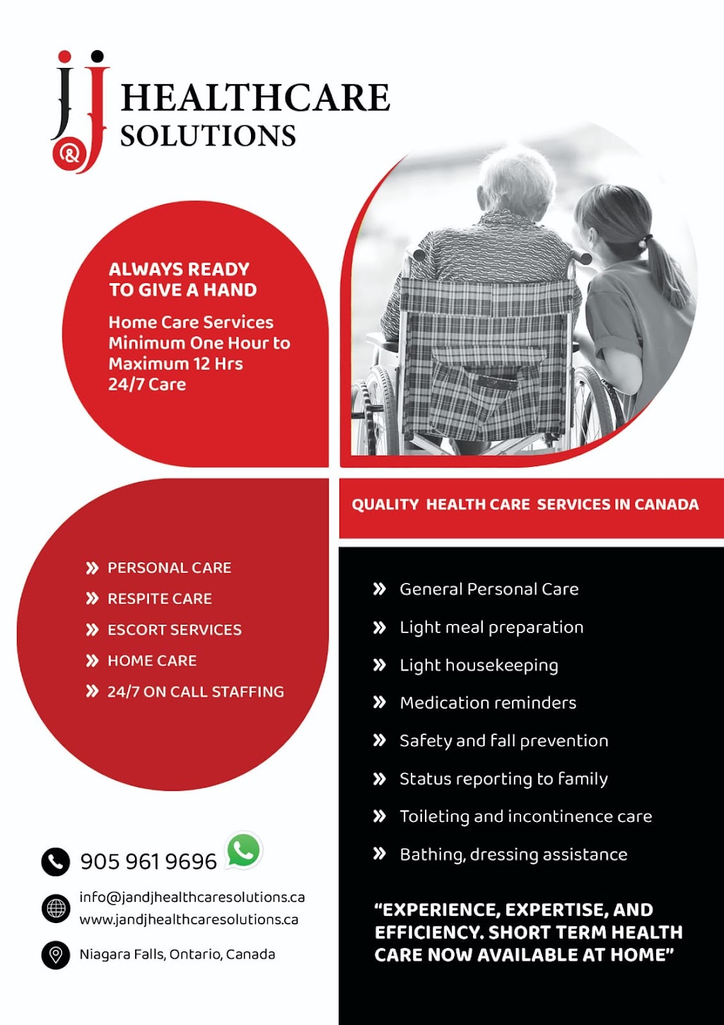 J AND J HEALTHCARE SOLUTIONS | 4554 3rd Ave, Niagara Falls, ON L2E 4L2, Canada | Phone: (905) 961-9696