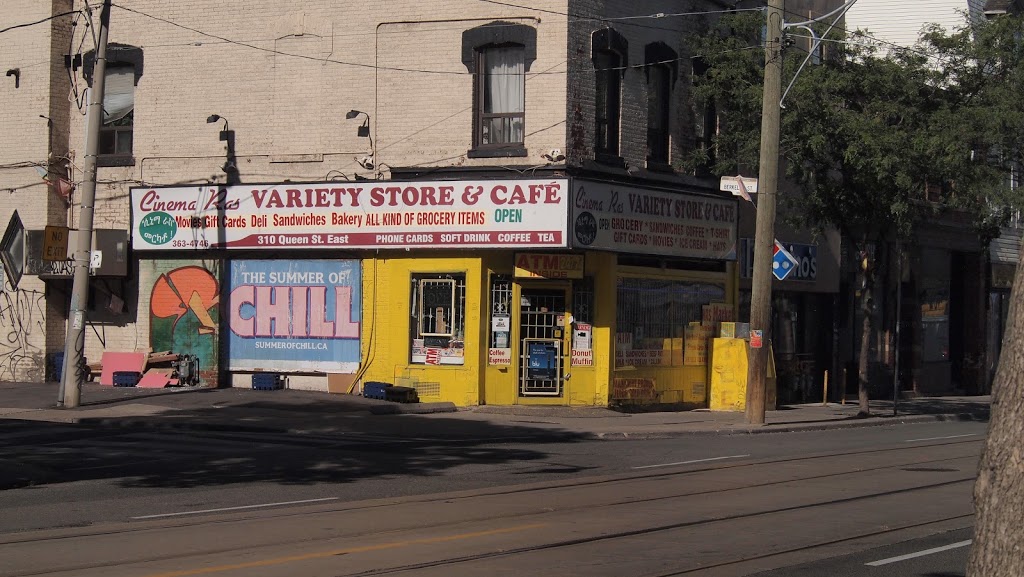 Cinema-ras Variety Store & Cafe | 310 Queen St E, Toronto, ON M5A 1S8, Canada | Phone: (416) 363-4746