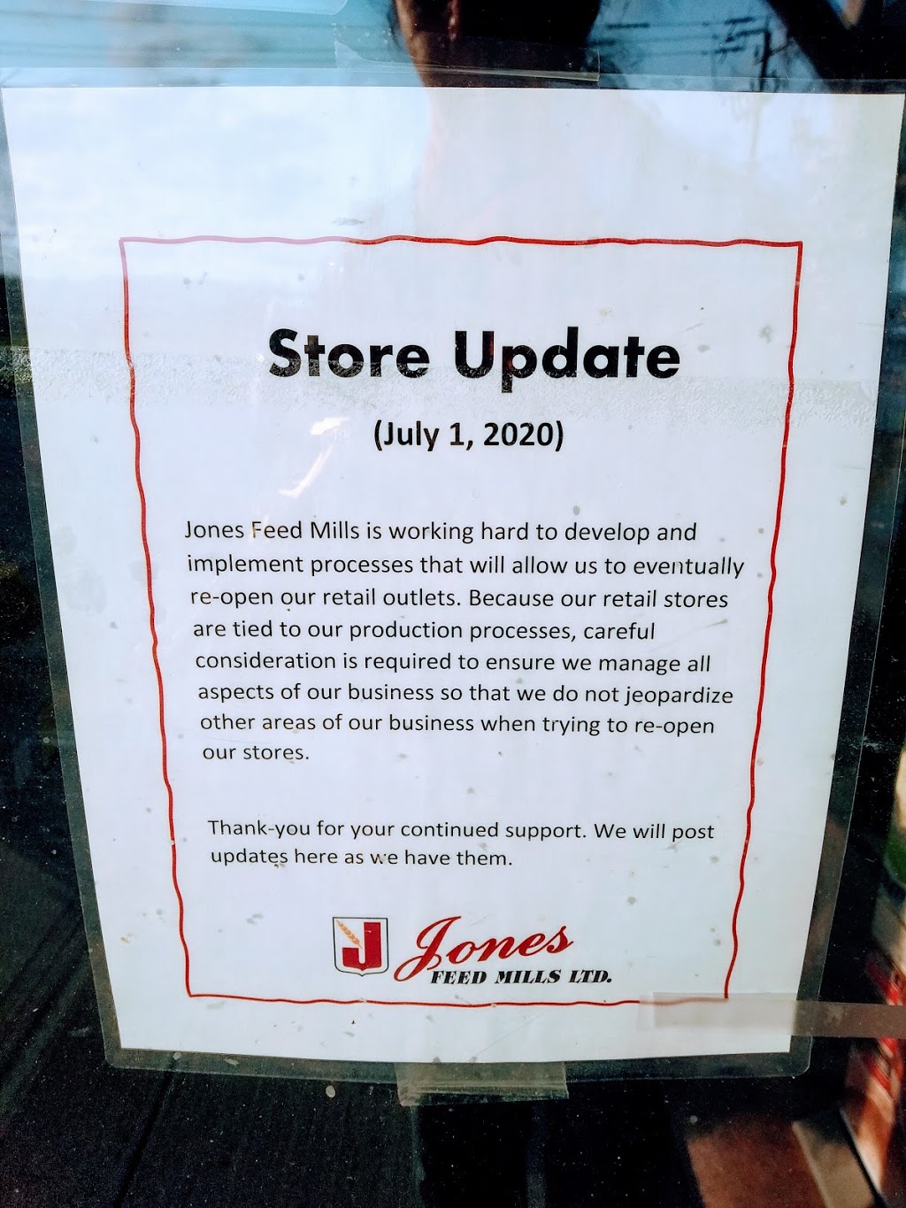 Millers Stone Store- Jones Feed Mills Ltd | 2755 Lobsinger Line, St. Clements, ON N0B 2M0, Canada | Phone: (519) 699-5200