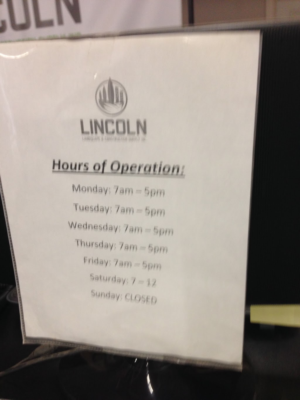 Lincoln Landscape & Construction Supply Inc | 4241 Victoria Ave, Vineland Station, ON L0R 2E0, Canada | Phone: (289) 567-0700