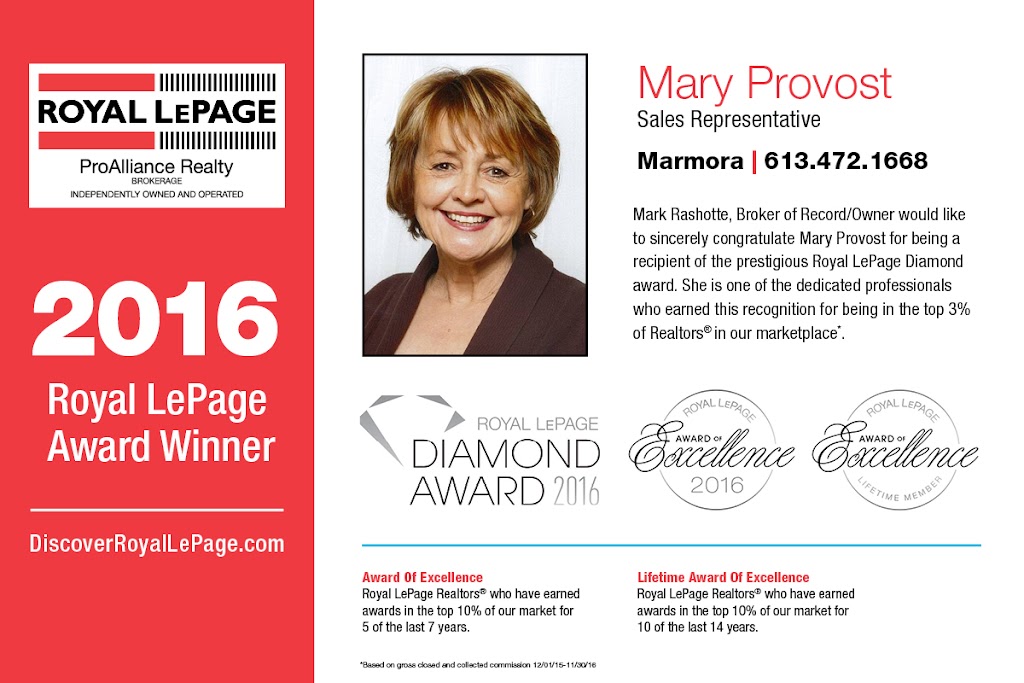 Royal LePage ProAlliance Realty Brokerage | 7 Forsyth St, Marmora, ON K0K 2M0, Canada | Phone: (613) 472-1668
