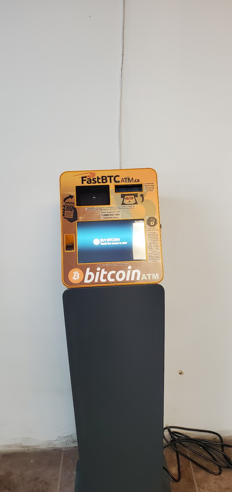 FastBTC Bitcoin ATM - Quik Shoppe | 543 Speedvale Ave E, Guelph, ON N1E 1P7, Canada | Phone: (888) 832-1282