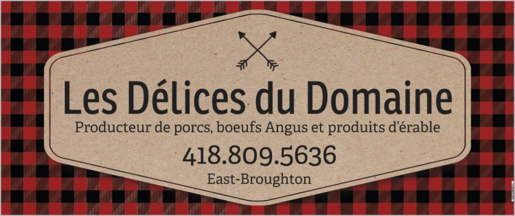 Les délices du domaine | 4508 QC-112, East Broughton, QC G0N 1G0, Canada | Phone: (418) 809-5636