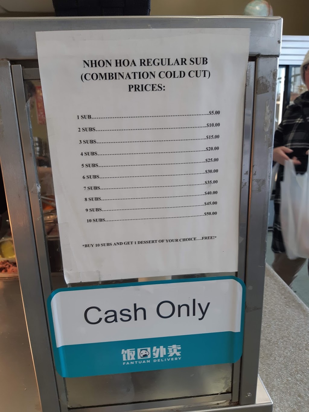 Nhon Hoa Sandwich Bar | 9718 106 Ave NW, Edmonton, AB T5H 4M5, Canada | Phone: (780) 425-0932