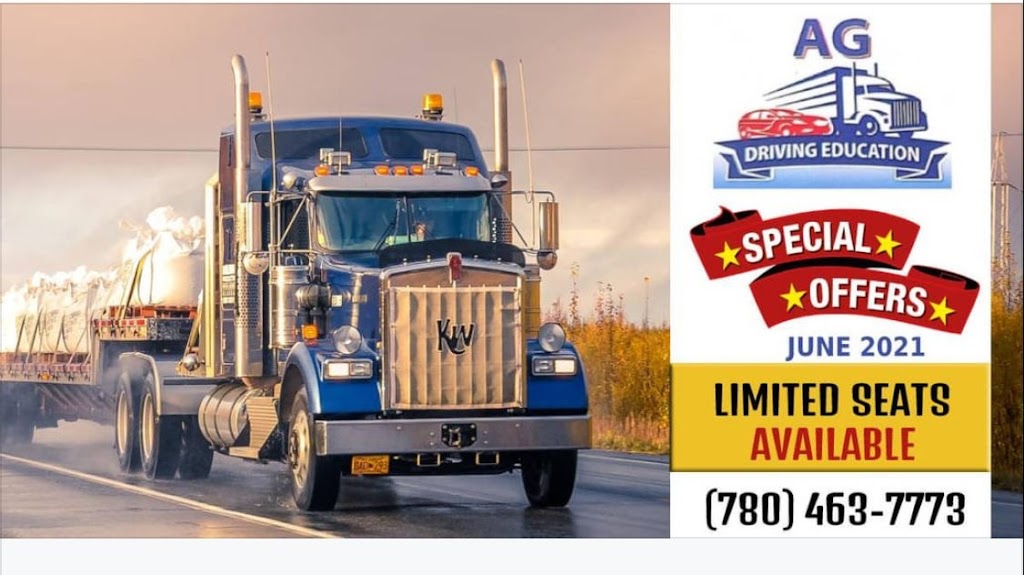 AG DRIVING EDUCATION | 3530 78 Ave NW, Edmonton, AB T6B 2X9, Canada | Phone: (780) 463-7773