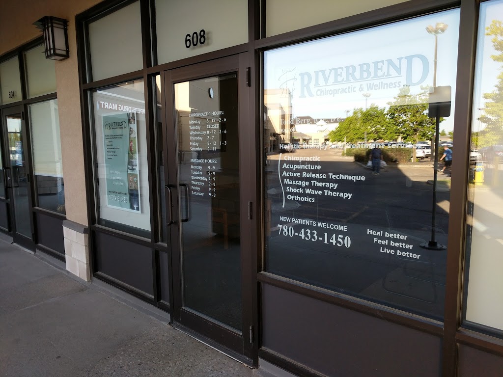 Riverbend Chiropractic & Wellness | 608 Riverbend Square NW, Edmonton, AB T6R 2E3, Canada | Phone: (780) 433-1450