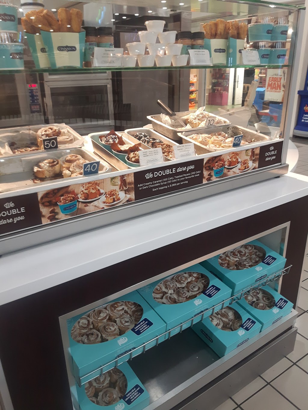 Cinnabon | 500 Rexdale Blvd, Etobicoke, ON M9W 6K5, Canada | Phone: (416) 674-6111