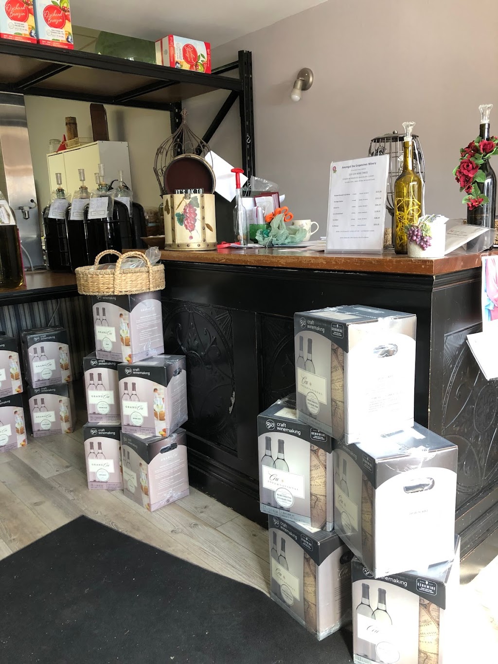 Amongst The Grapewines Winery | 81 Hamilton St, Goderich, ON N7A 1R1, Canada | Phone: (519) 524-9463