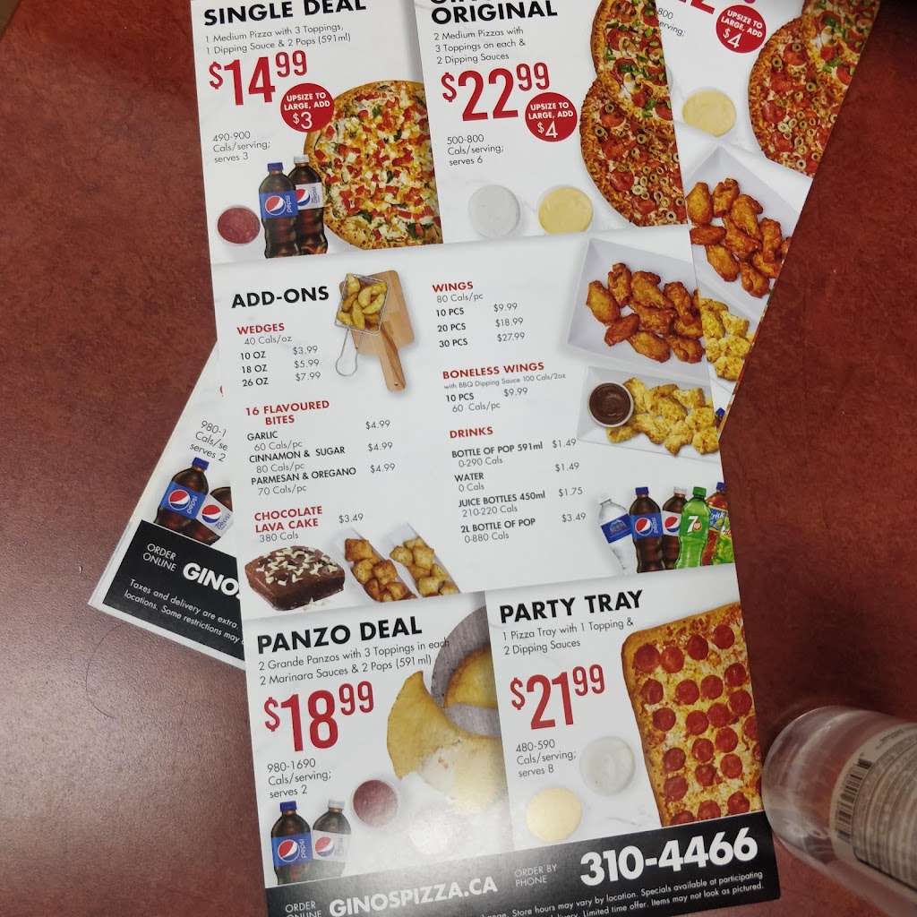 Ginos Pizza | 389 Main St N, Brampton, ON L6X 3P1, Canada | Phone: (905) 451-0807