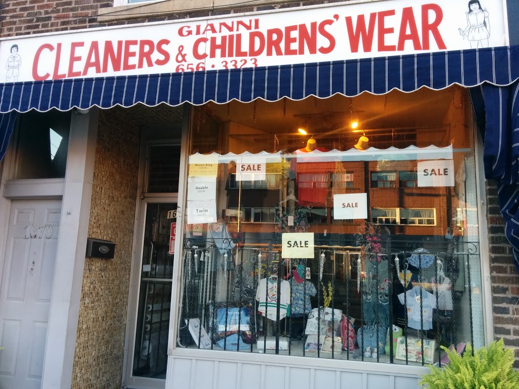 Gianni Cleaners & Childrens Wear | 1670 St Clair Ave W, Toronto, ON M6N 1H8, Canada | Phone: (416) 656-3323