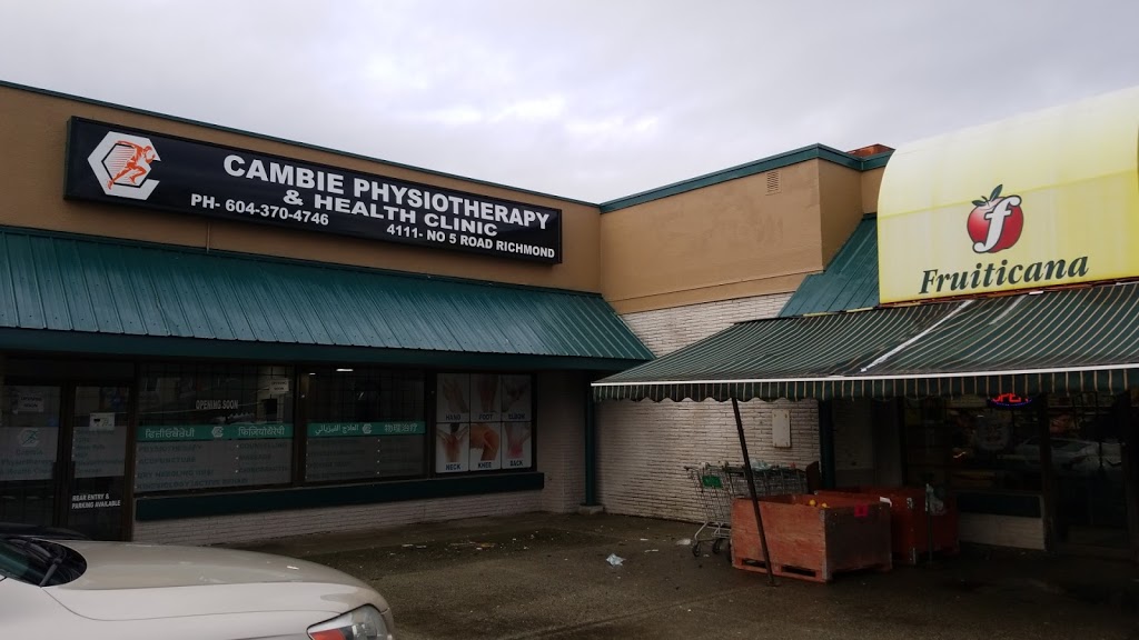 Cambie Physiotherapy and Health Clinic | 4111 No 5 Rd, Richmond, BC V6X 2T9, Canada | Phone: (604) 370-4746
