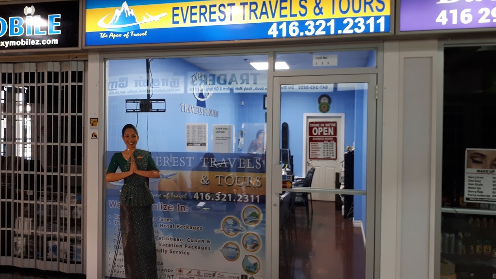 Everest Travels And Tours Inc | 5215 Finch Ave E, Scarborough, ON M1S 0C2, Canada | Phone: (416) 321-2311