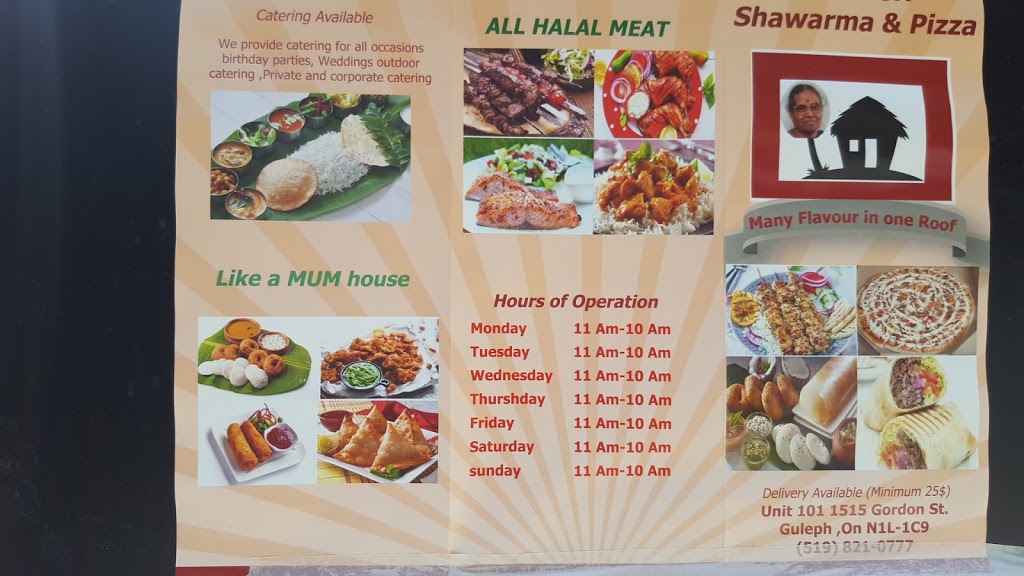 Tandoori Shawarma & Pizza | 1515 Gordon St, Guelph, ON N1L 1C9, Canada | Phone: (519) 821-0777