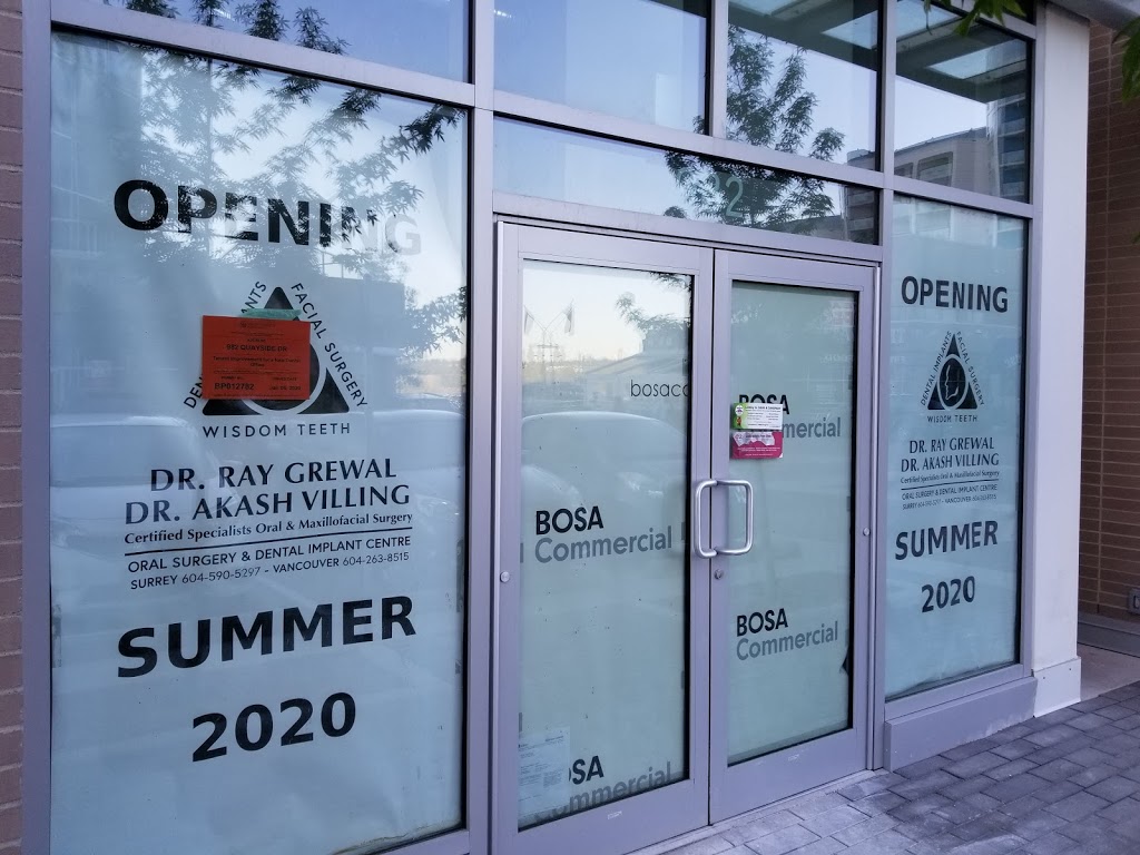 New West Oral Surgery - Dr. Ray Grewal and Dr. Akash Villing | 982 Quayside Dr, New Westminster, BC V3M 0L5, Canada | Phone: (604) 553-6725