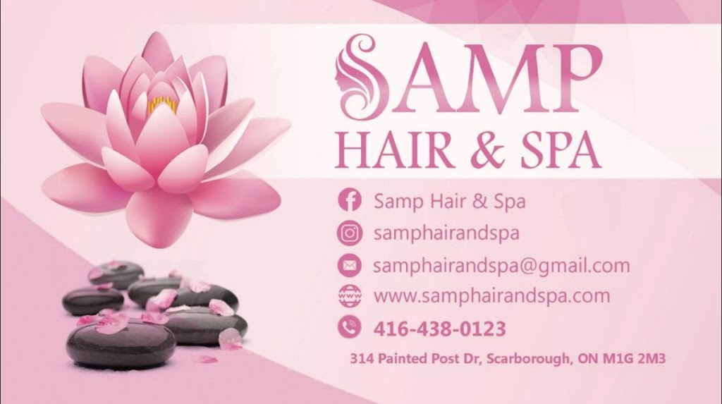 Samp Hair & Spa | spa | 314 Painted Post Dr, Scarborough, ON M1G 2M3, Canada | 4164380123 OR +1 416-438-0123
