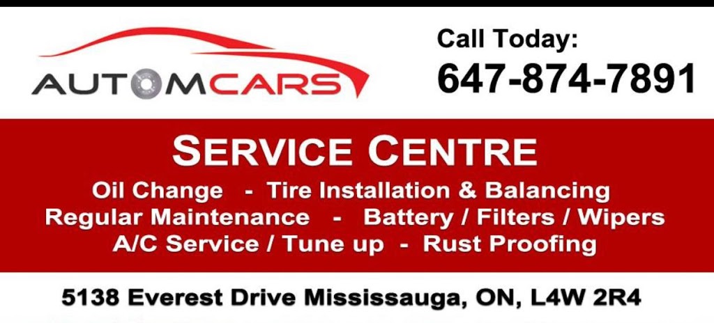 AutomCars Service Centre | 5138 Everest Dr, Mississauga, ON L4W 2R4, Canada | Phone: (647) 874-7891