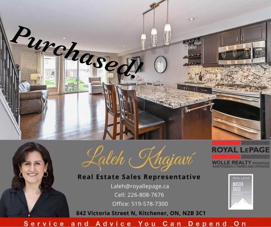 Laleh Khajavi Real Estate | 842 Victoria St N, Kitchener, ON N2B 3C1, Canada | Phone: (226) 808-7676