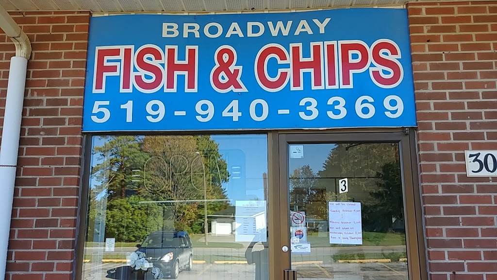 Broadway Fish & Chips | 308 Broadway, Orangeville, ON L9W 1L3, Canada | Phone: (519) 940-3369