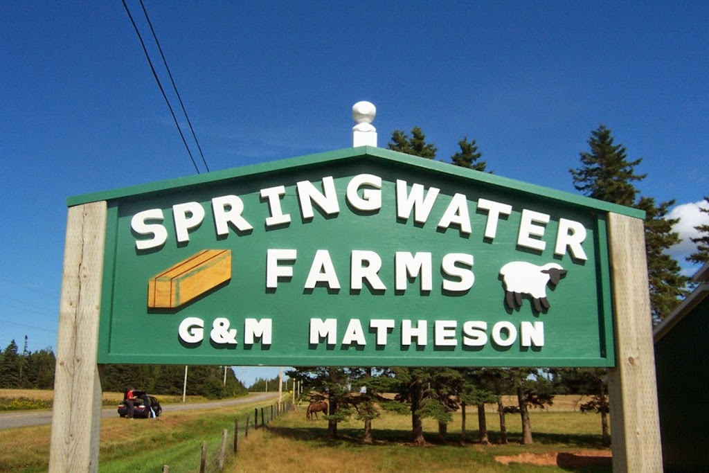 Springwater Farm | 697 Dundas Rd, Saint Peters Bay, PE C0A 2A0, Canada | Phone: (902) 583-2340