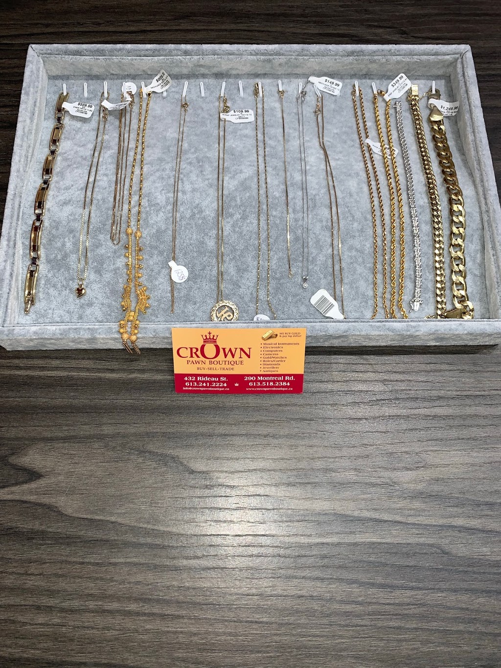 Crown Pawn Boutique | jewelry store | 432 Rideau St, Ottawa, ON K1N 5Z1, Canada | 6132412224 OR +1 613-241-2224