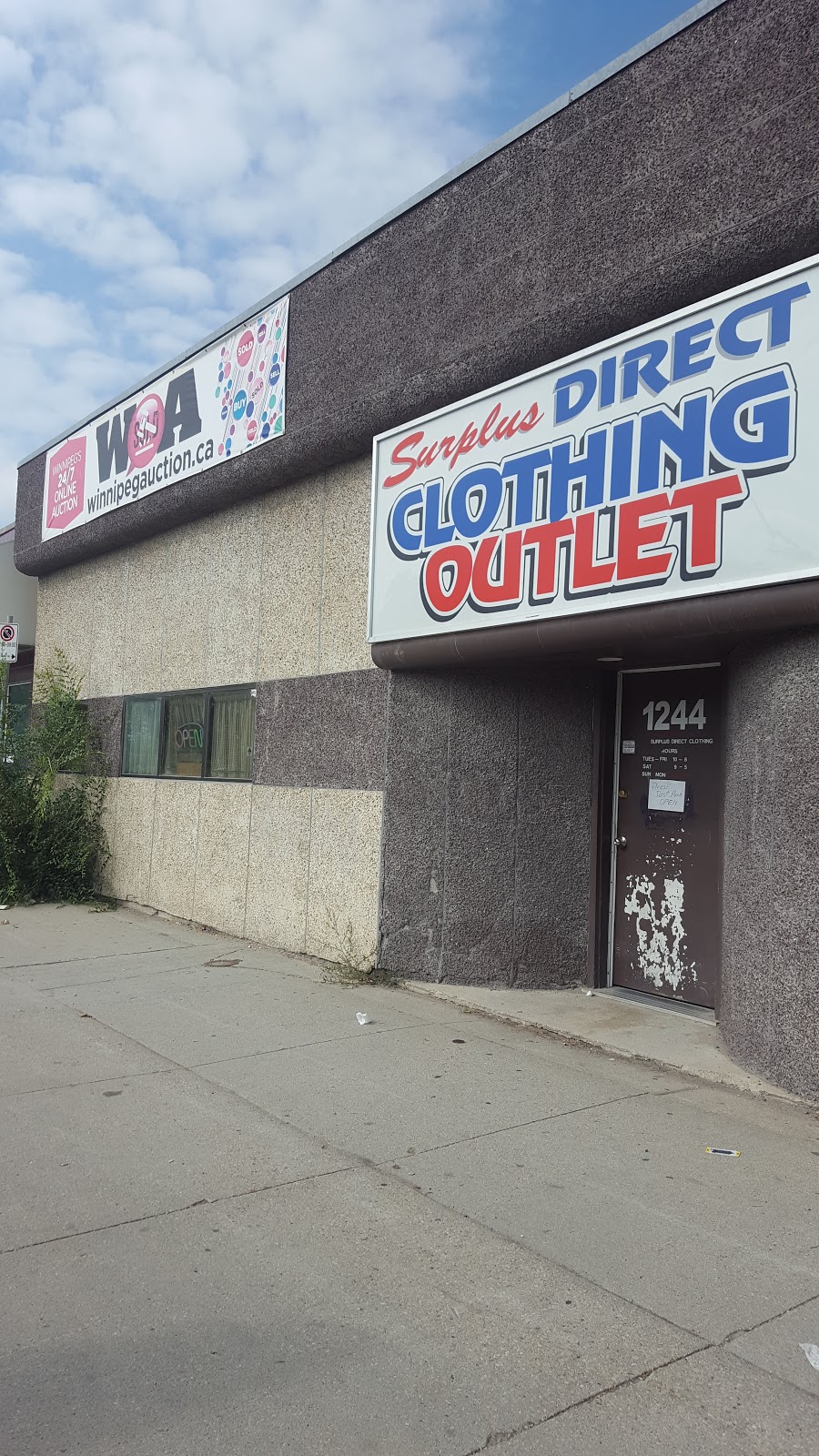Surplus Direct Clothing Outlet | clothing store | 1244 Main St, Winnipeg, MB R2W 3S9, Canada | 2045896018 OR +1 204-589-6018