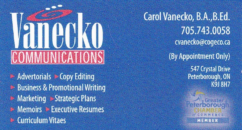 Resumes By Vanecko | 547 Crystal Dr, Peterborough, ON K9J 8H7, Canada | Phone: (705) 743-0058