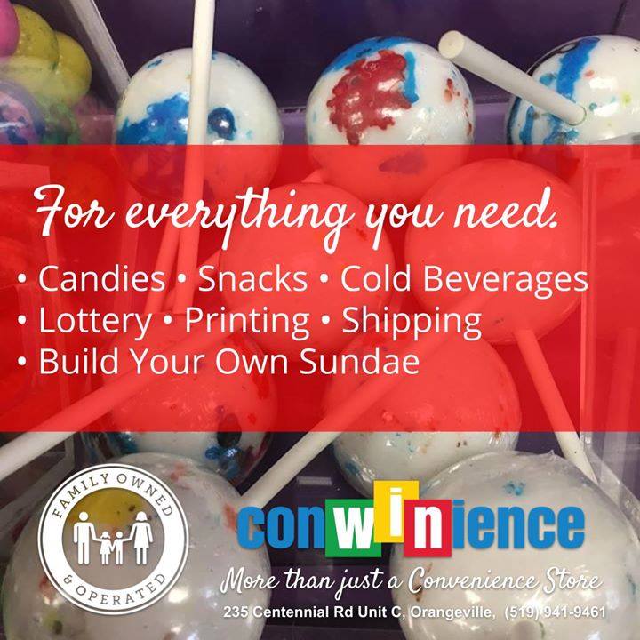 ConWinience | 235 Centennial Rd Unit C, Orangeville, ON L9W 5K9, Canada | Phone: (519) 941-9461