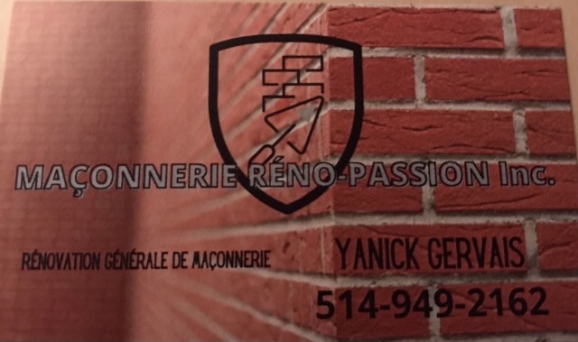Maçonnerie Reno-passion | 26 des, Rue des Sapins, Mercier, QC J6R 1X9, Canada | Phone: (514) 949-2162