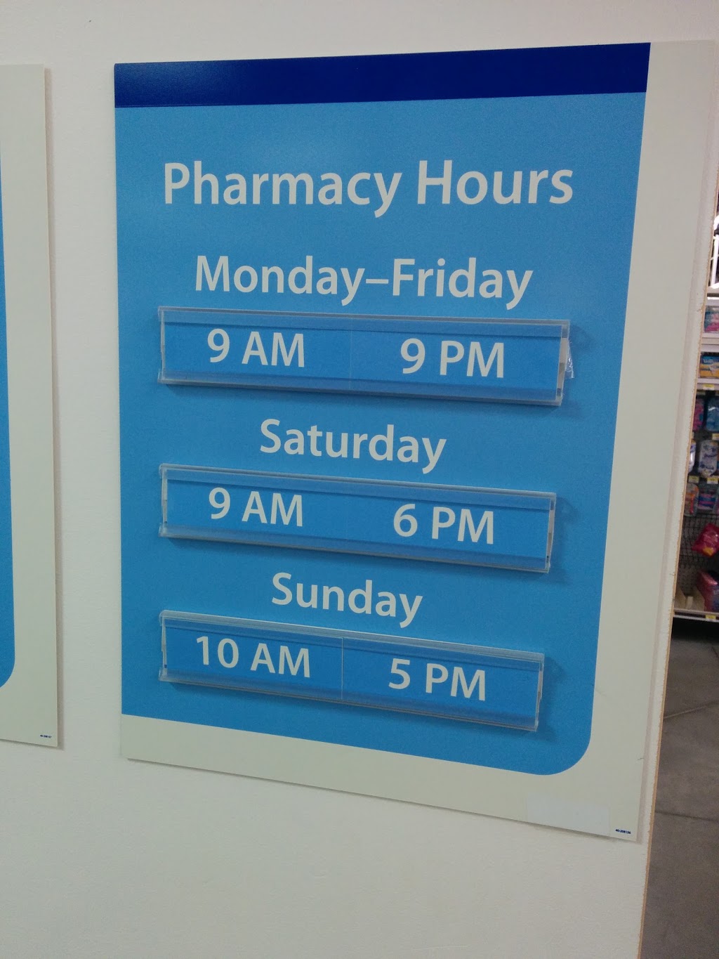Walmart Pharmacy | 5122 Goderich Street, ON-21, Port Elgin, ON N0H 2C1, Canada | Phone: (519) 389-6160