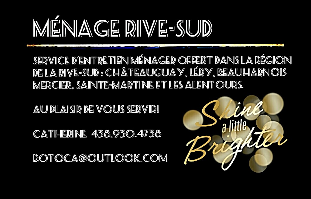 Ménage Rive-Sud | 30 Bd Saint-Joseph #103, Châteauguay, QC J6K 3W7, Canada | Phone: (438) 930-4738